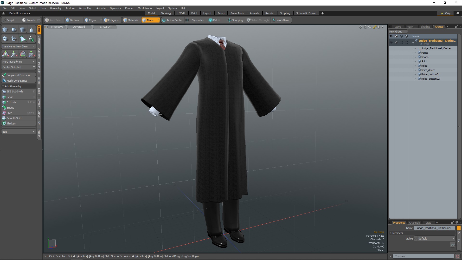 3D model Judge Traditional Clothes