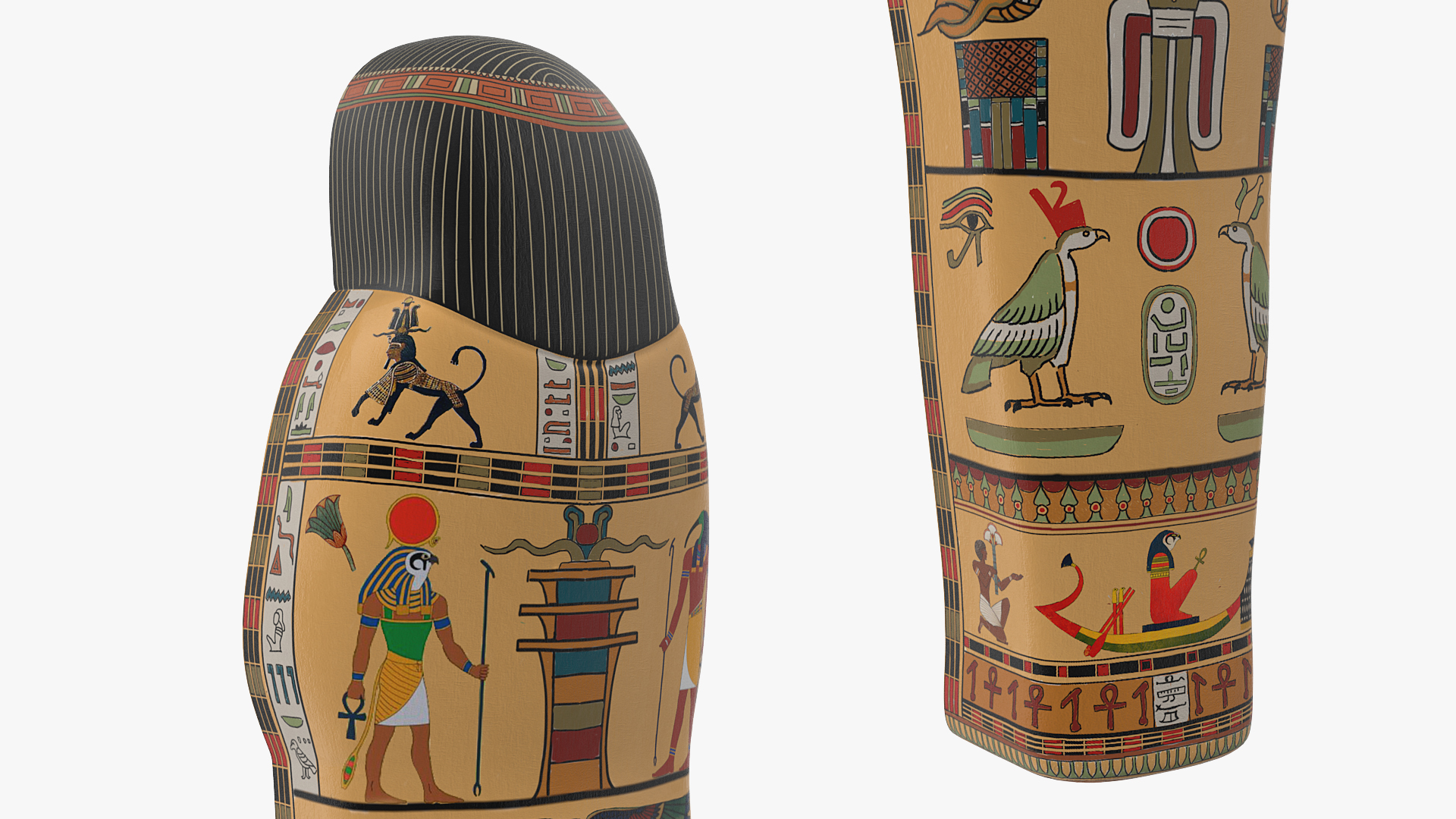 3D model Back Part Egyptian Sarcophagus