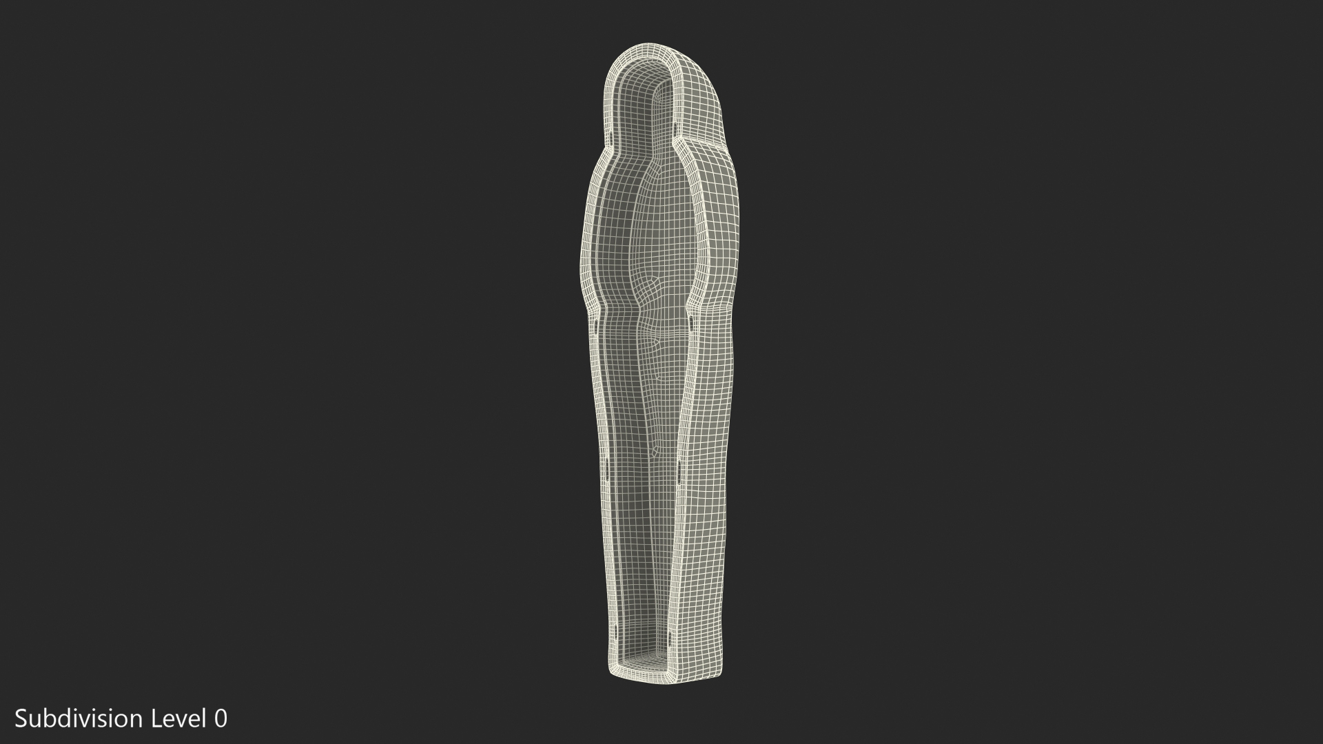 3D model Back Part Egyptian Sarcophagus