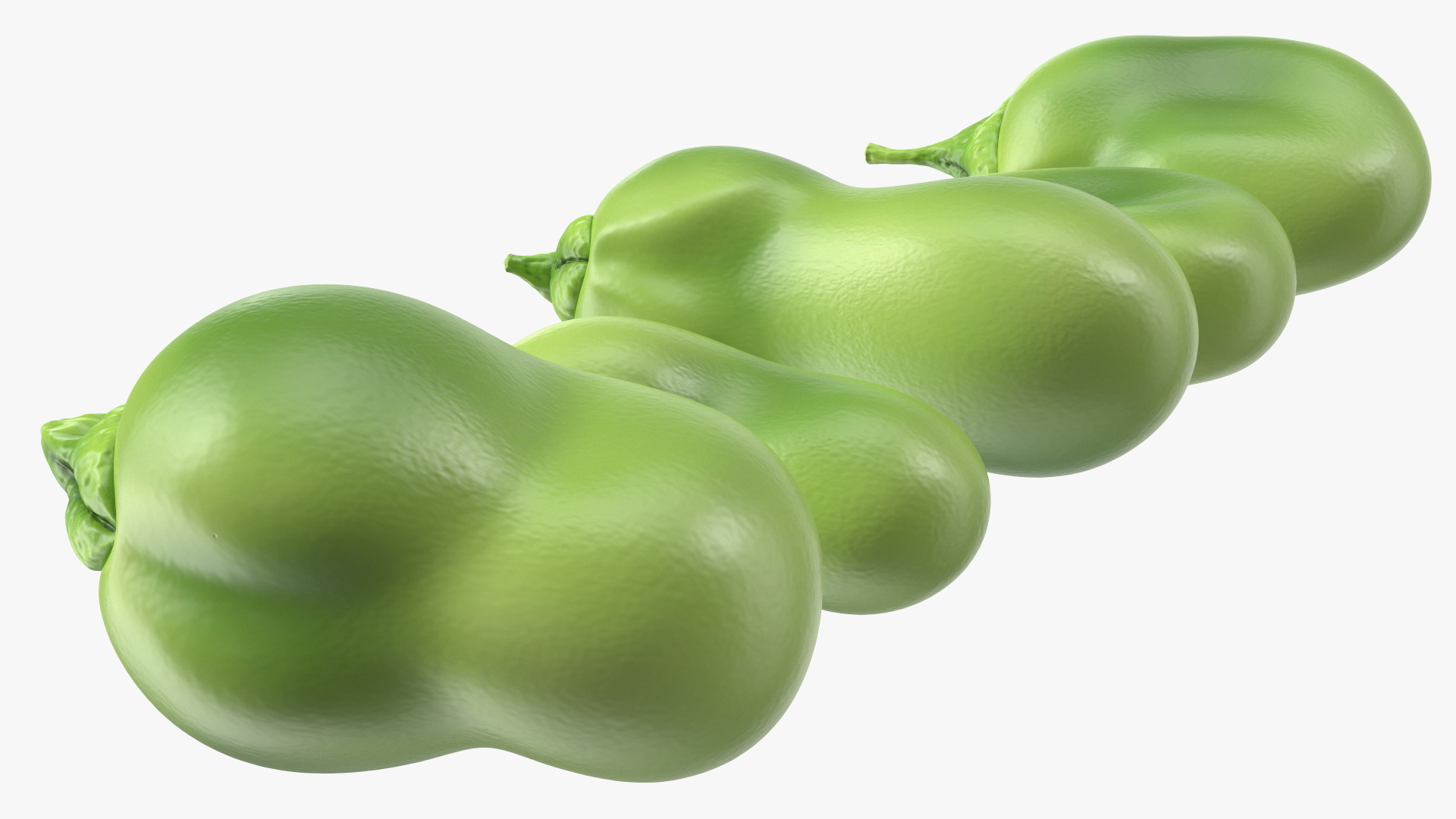 Fresh Broad Beans 3D