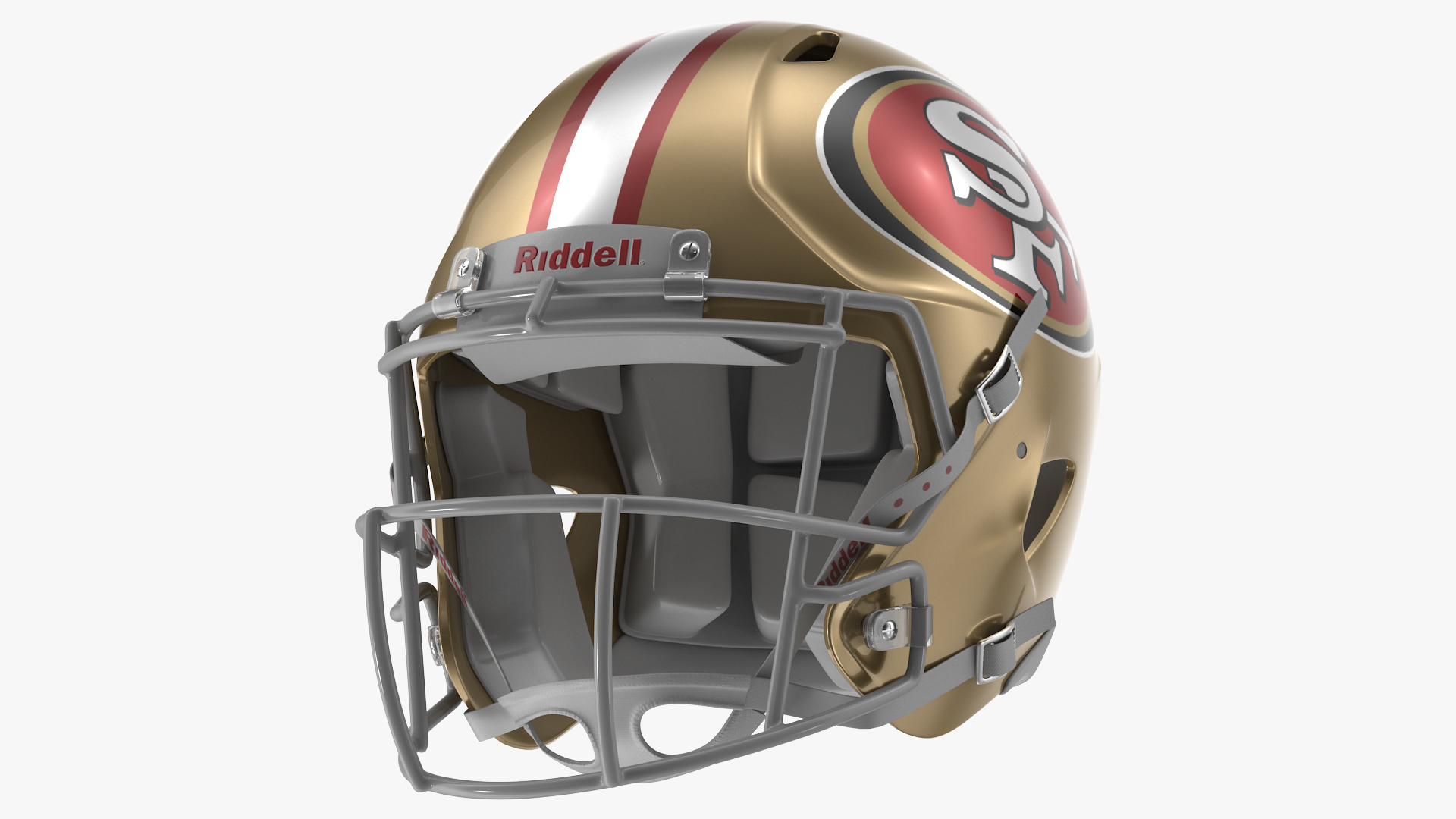 3D model San Francisco 49ers American Football Player Running The Ball Fur