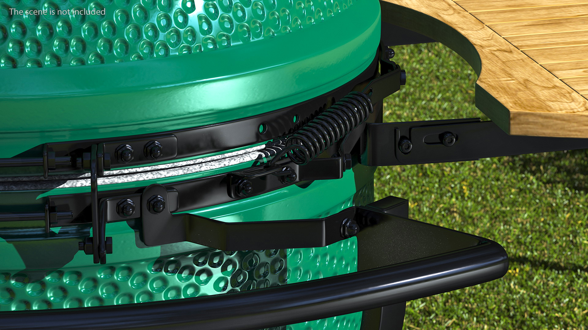 3D model Big Green Egg BBQ Grill Closed