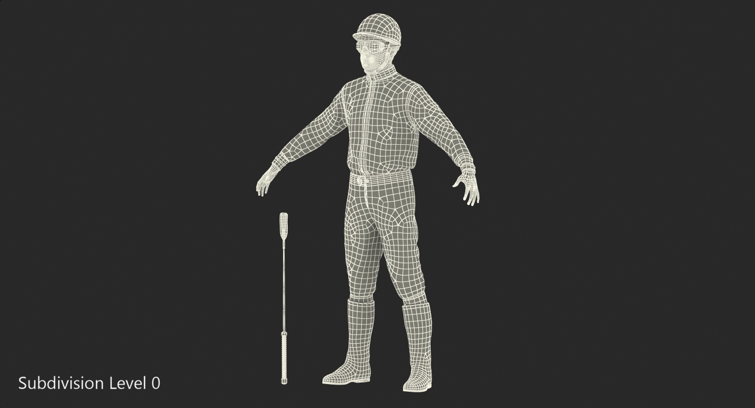 Horse Jockey Rigged 3D model