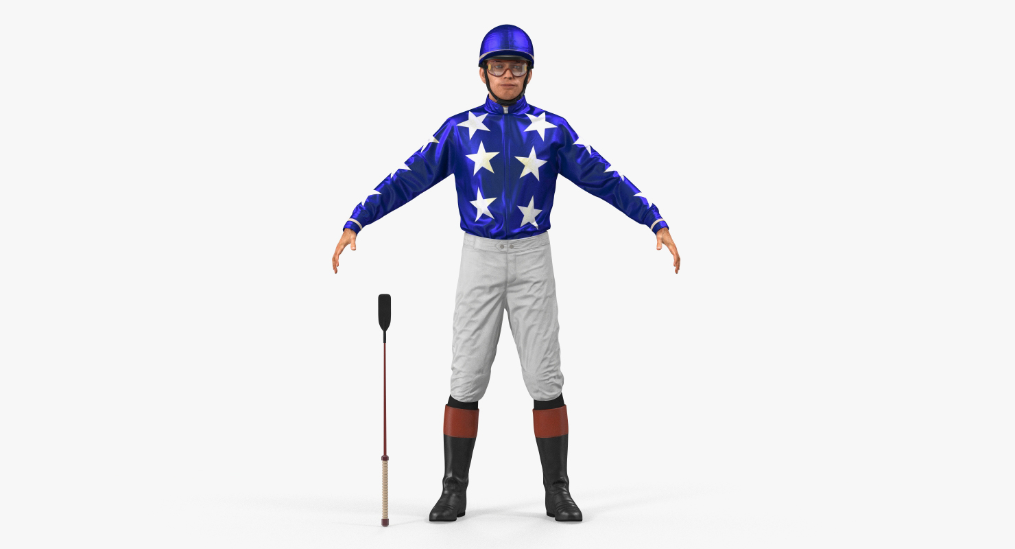 Horse Jockey Rigged 3D model