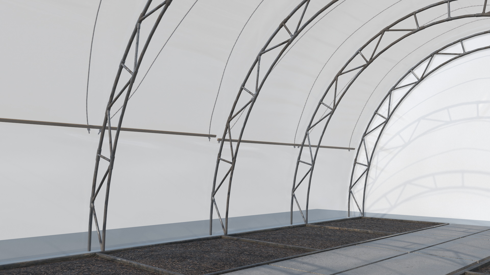 3D model Greenhouse Long Tent