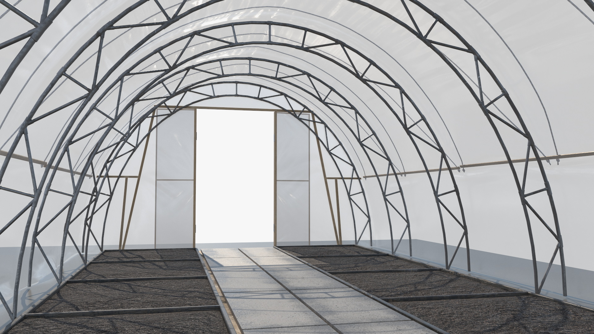 3D model Greenhouse Long Tent