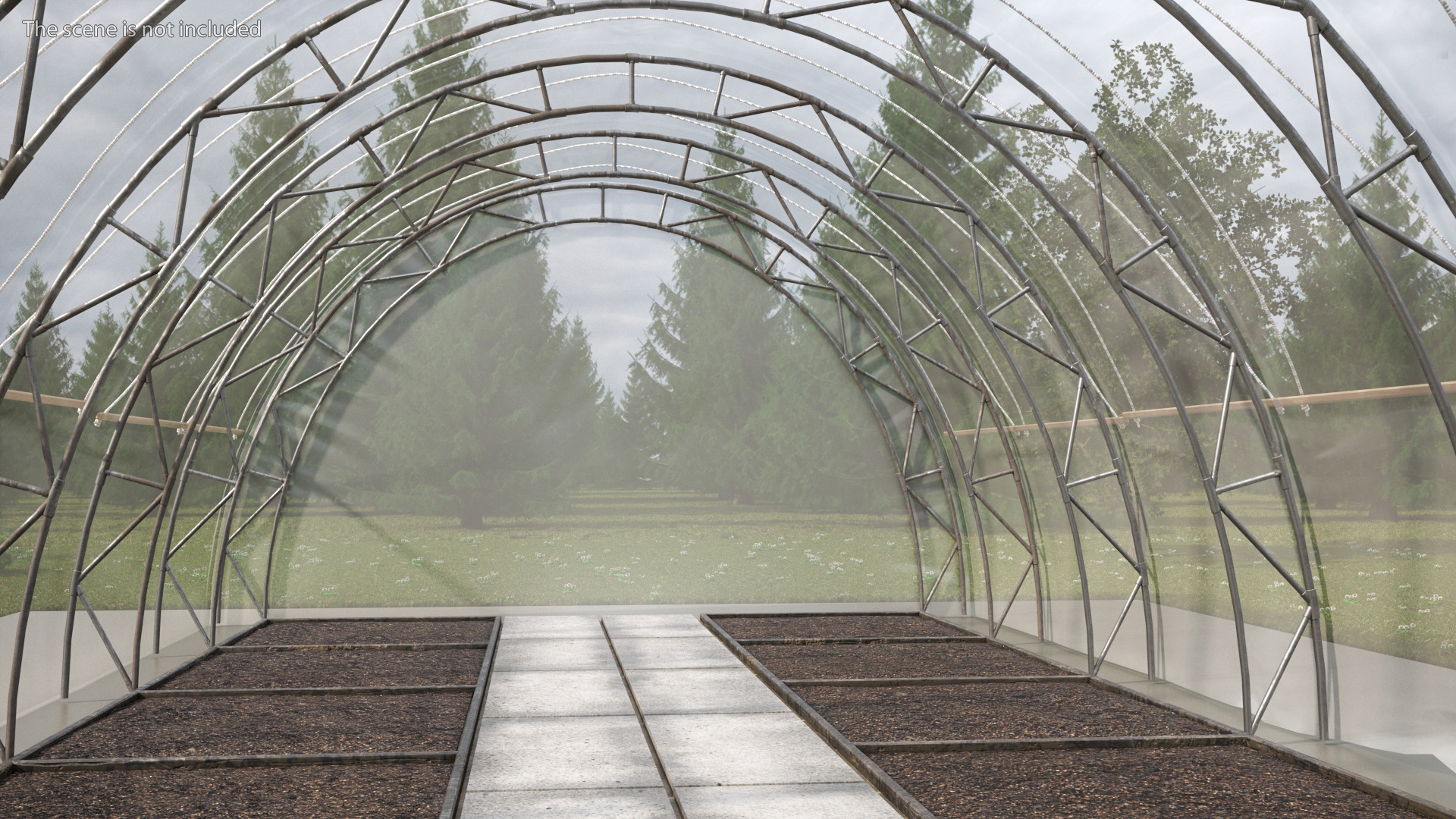 3D model Greenhouse Long Tent