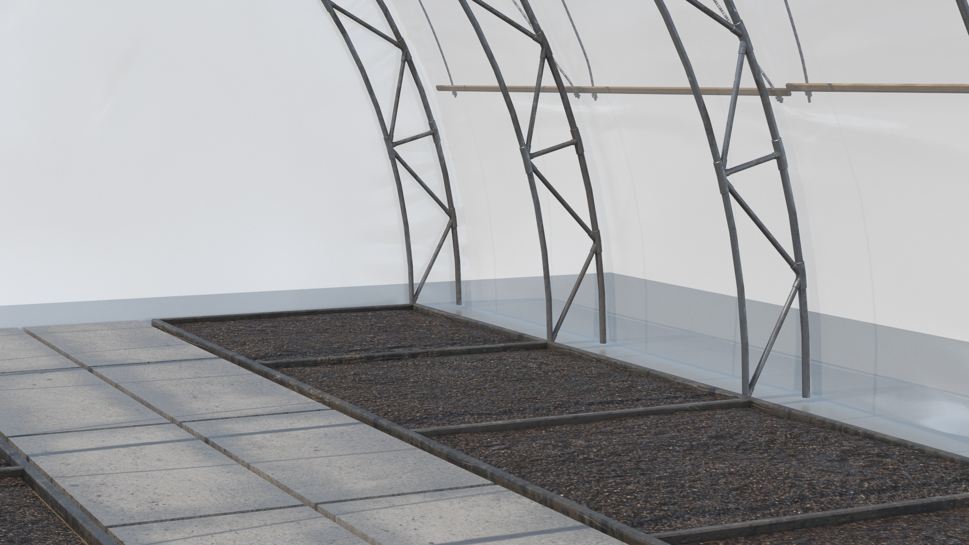 3D model Greenhouse Long Tent