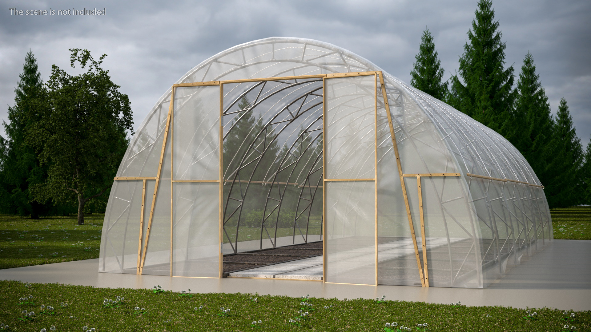 3D model Greenhouse Long Tent