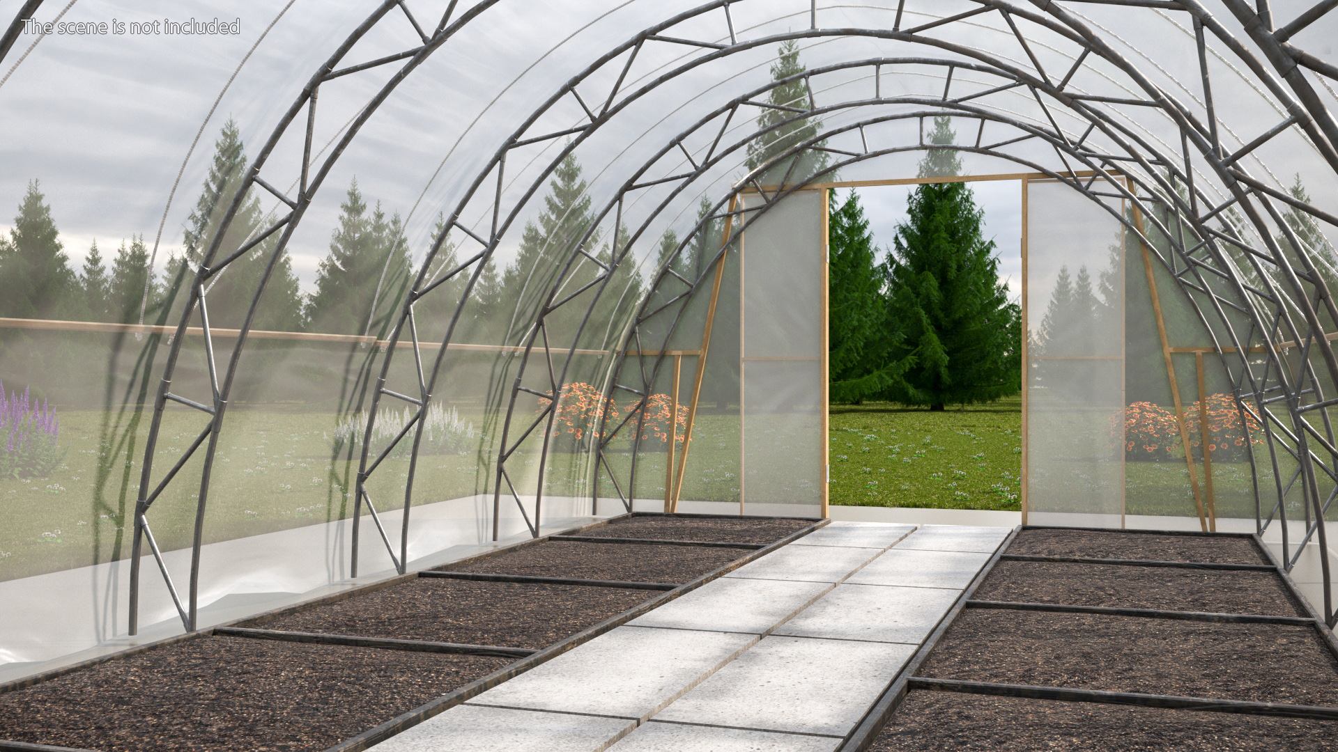 3D model Greenhouse Long Tent