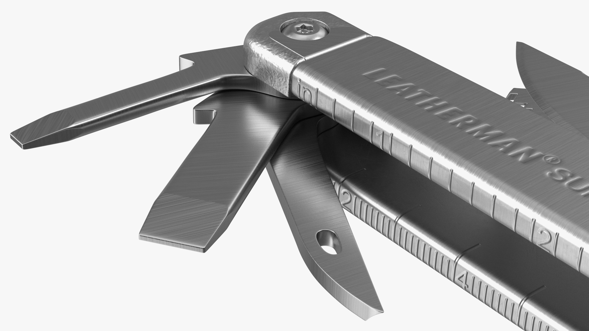 3D Leatherman Surge Multitool Silver Open model