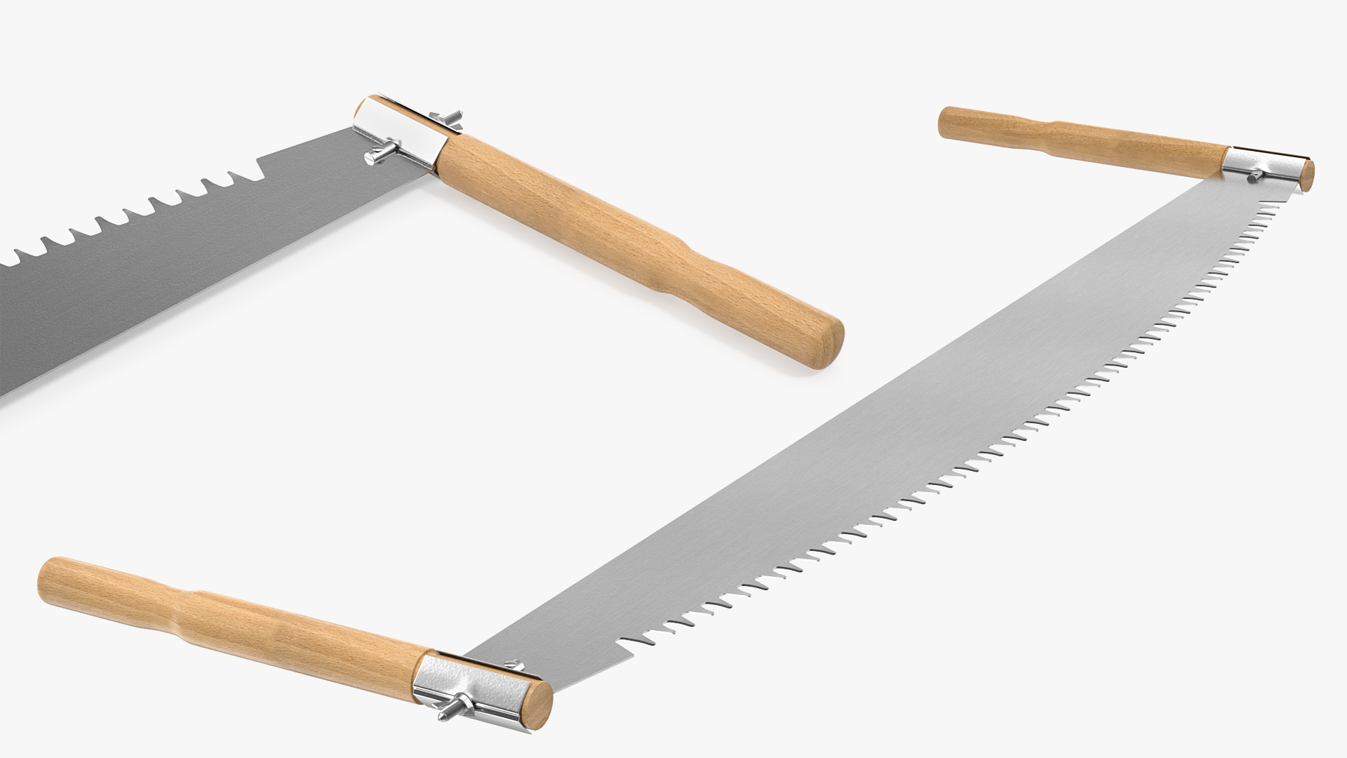 3D Two Person Lynx Brand 5ft Crosscut Saw model