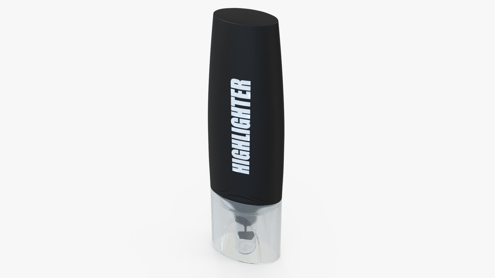 Black Highlighter Marker 3D model