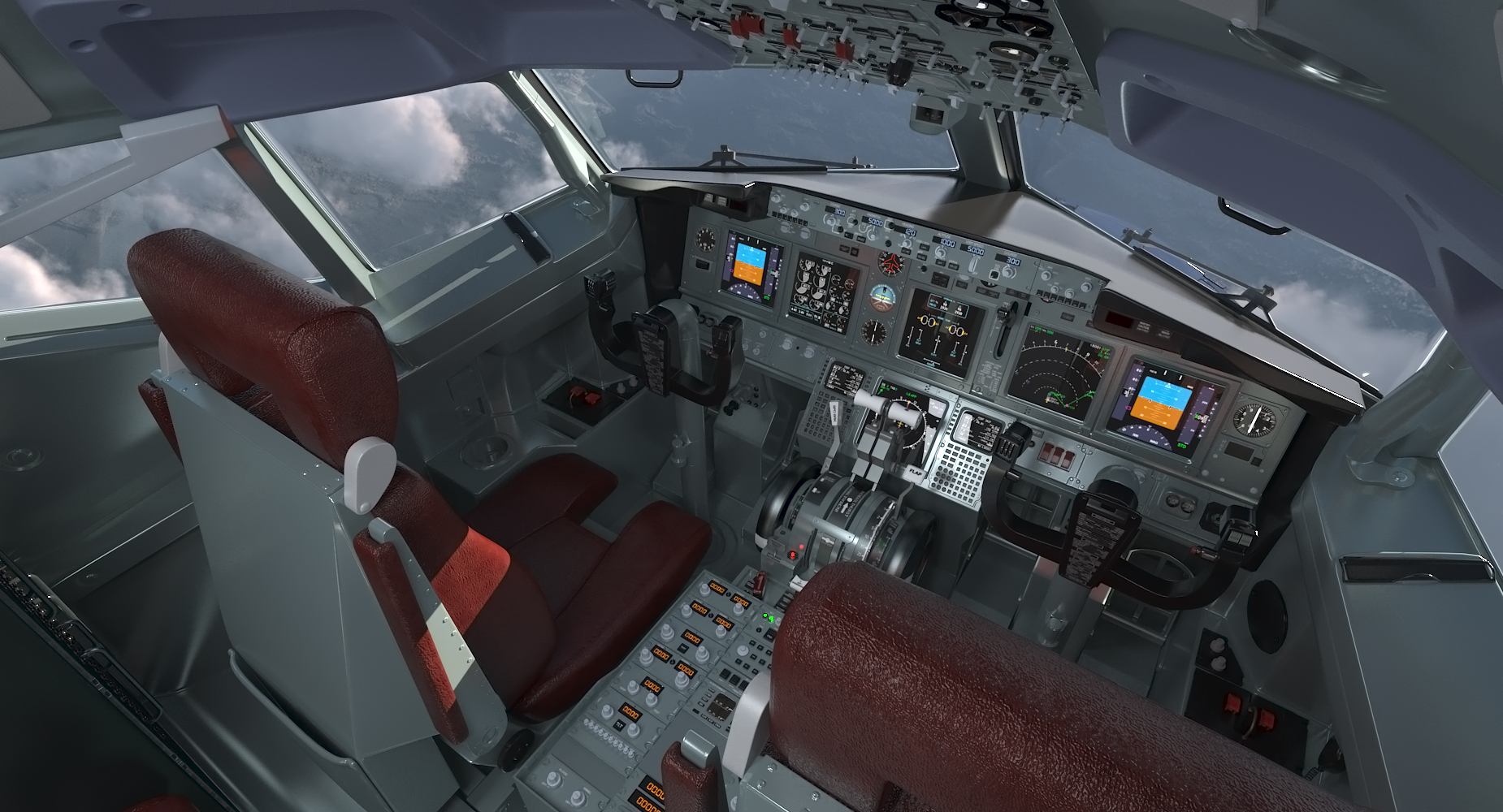 Boeing 737 Interior 3D model