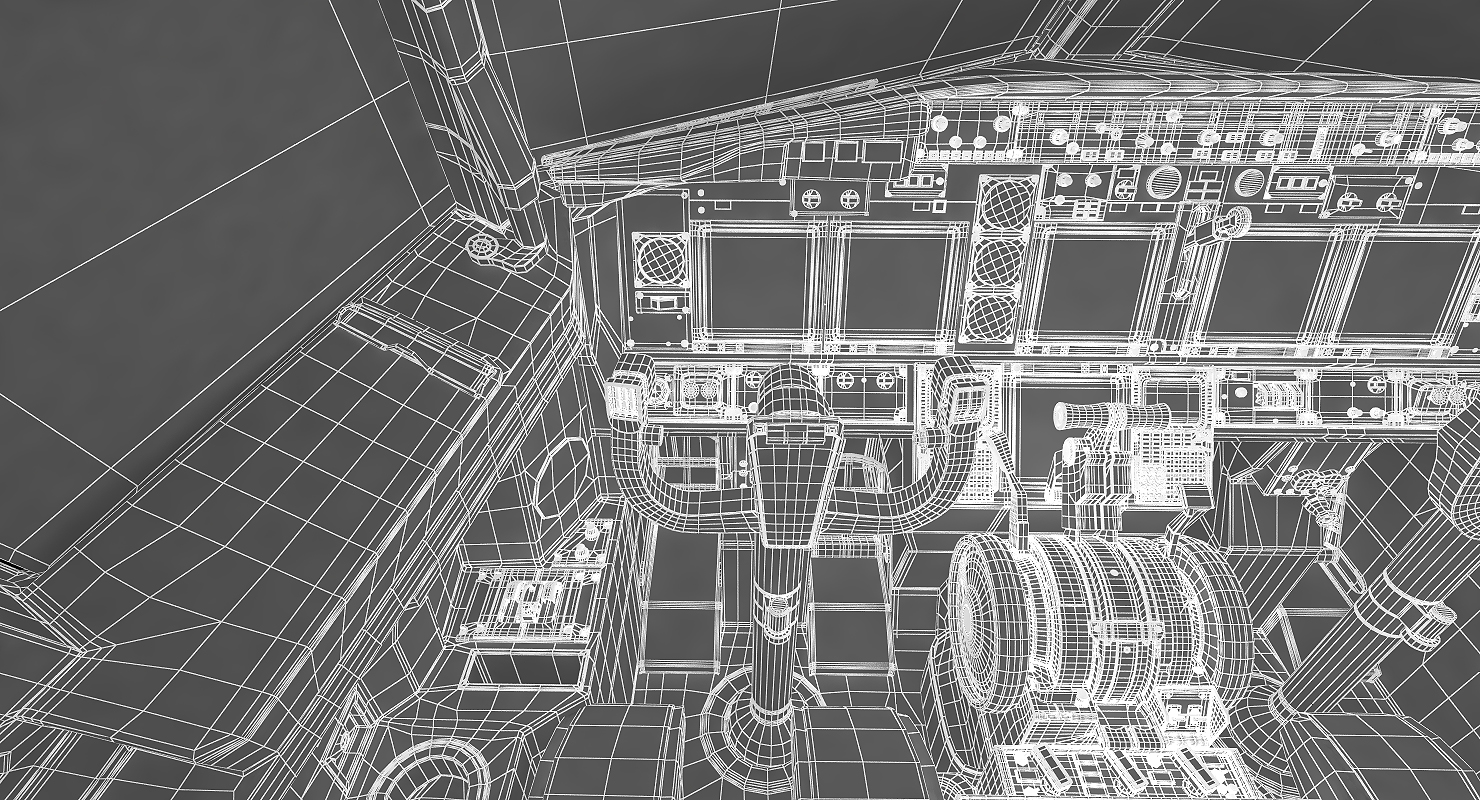 Boeing 737 Interior 3D model