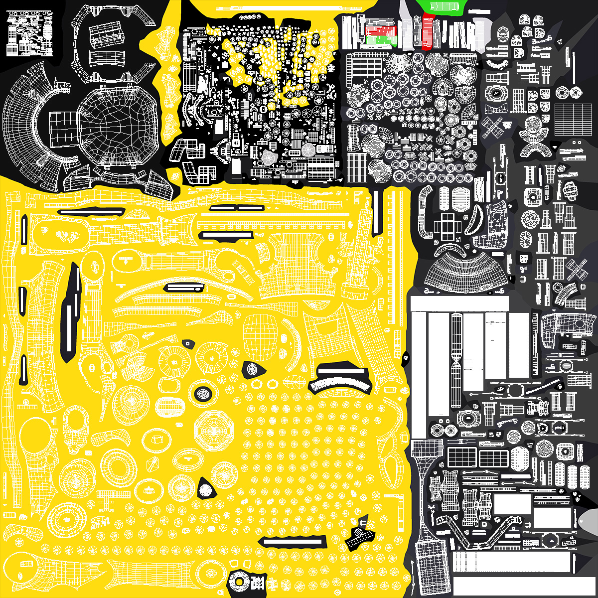 Ultra Robotic Arm Yellow 3D model