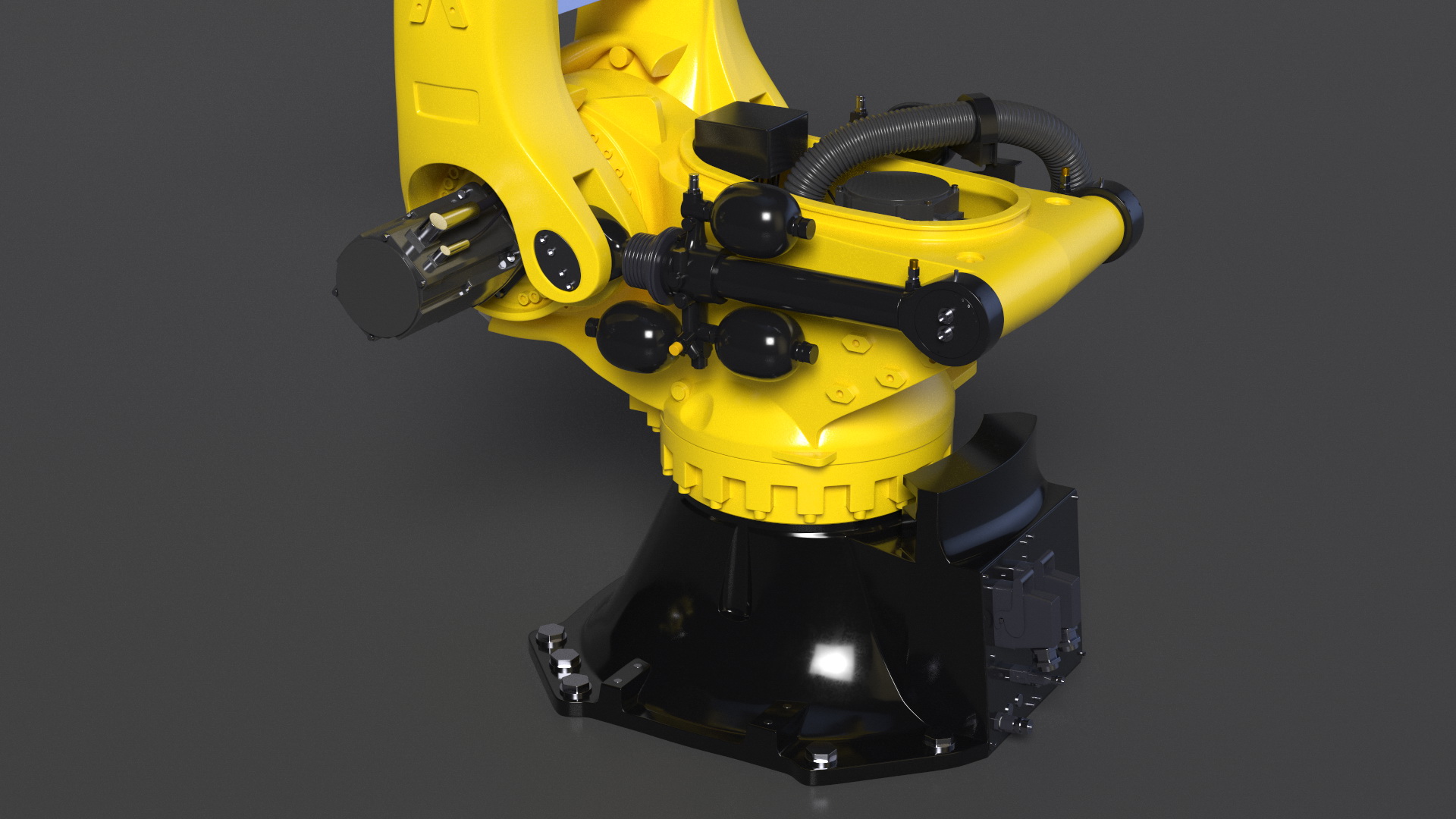 Ultra Robotic Arm Yellow 3D model