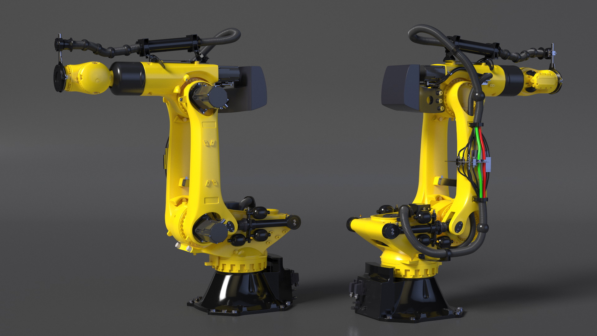 Ultra Robotic Arm Yellow 3D model