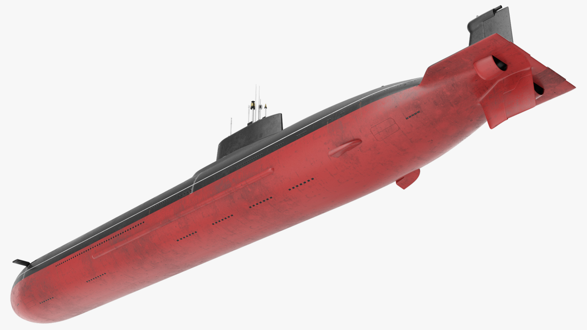 3D Russian Typhoon Class Submarine