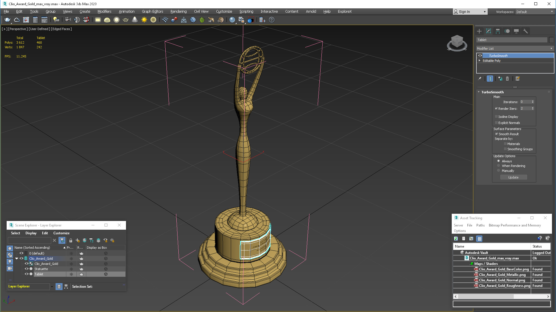 3D model Clio Award Gold