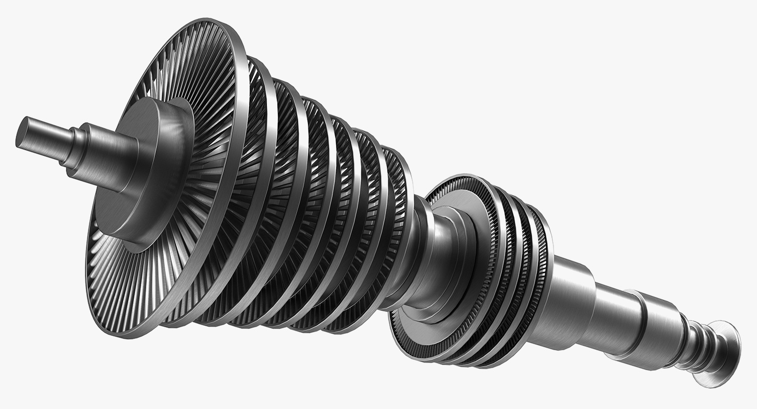 Siemens SST-800 Steam Turbine 3D model