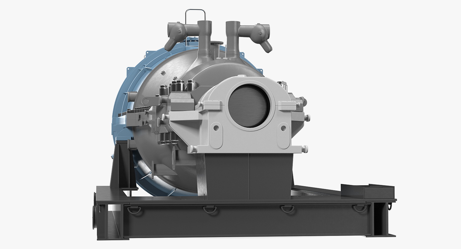 Siemens SST-800 Steam Turbine 3D model