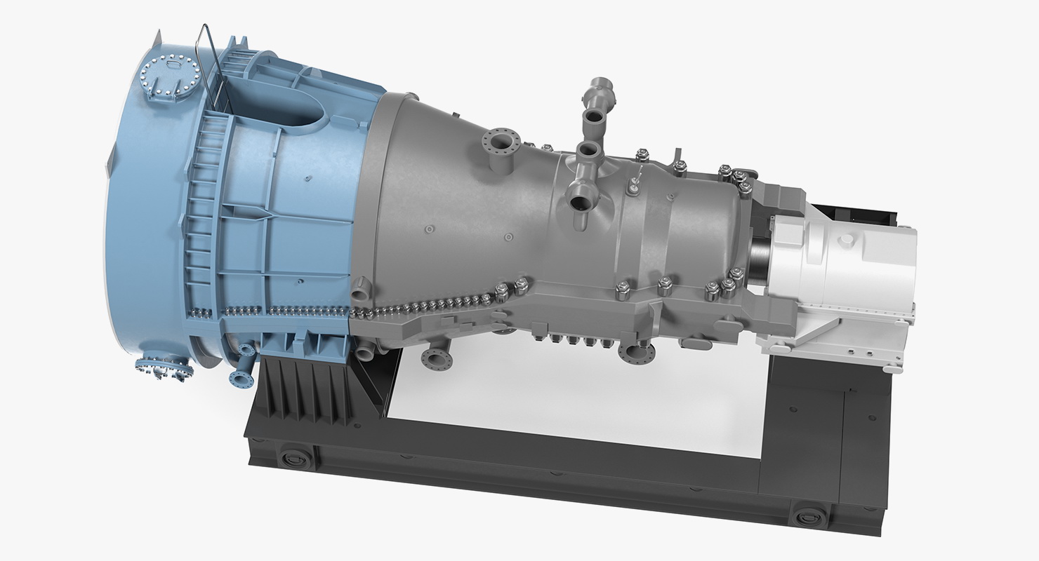 Siemens SST-800 Steam Turbine 3D model