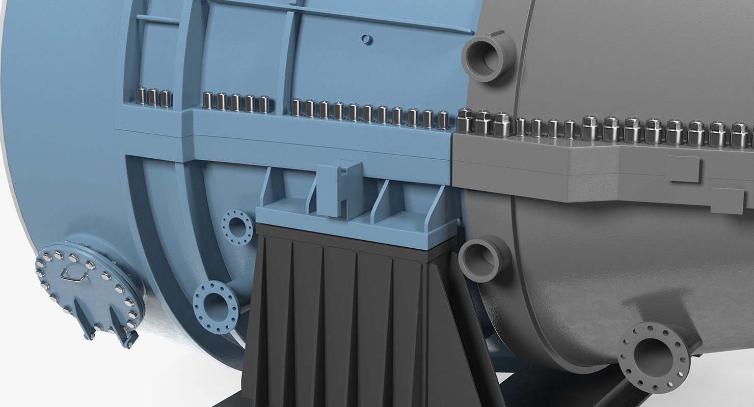 Siemens SST-800 Steam Turbine 3D model