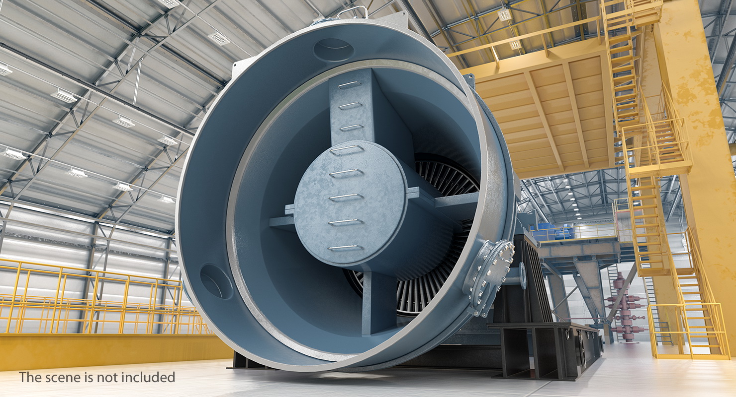 Siemens SST-800 Steam Turbine 3D model