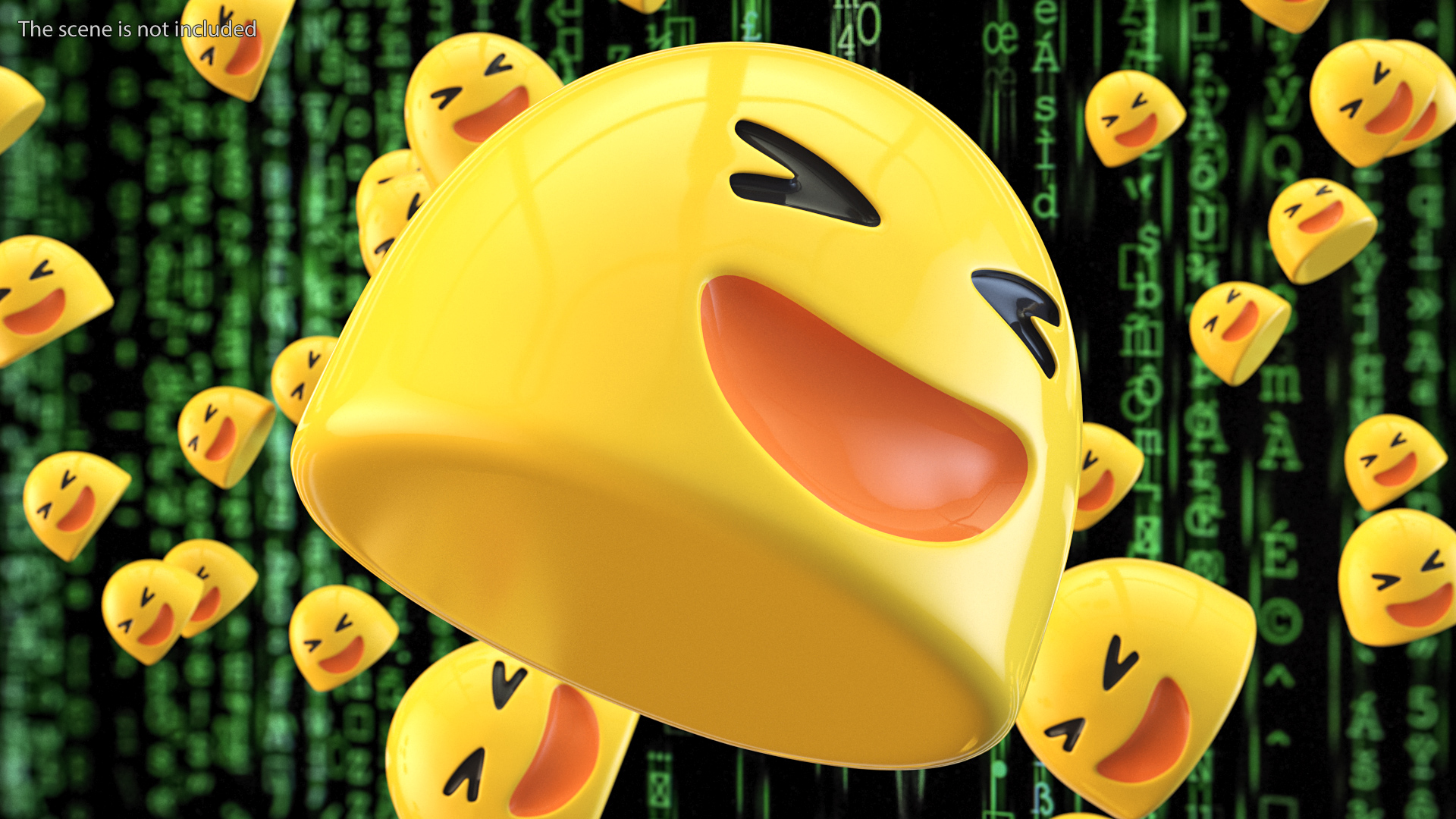 3D ROFL Android Emoji model