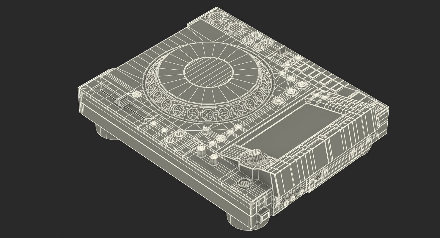 Tabletop DJ Player Pioneer CDJ 2000NXS2 3D model