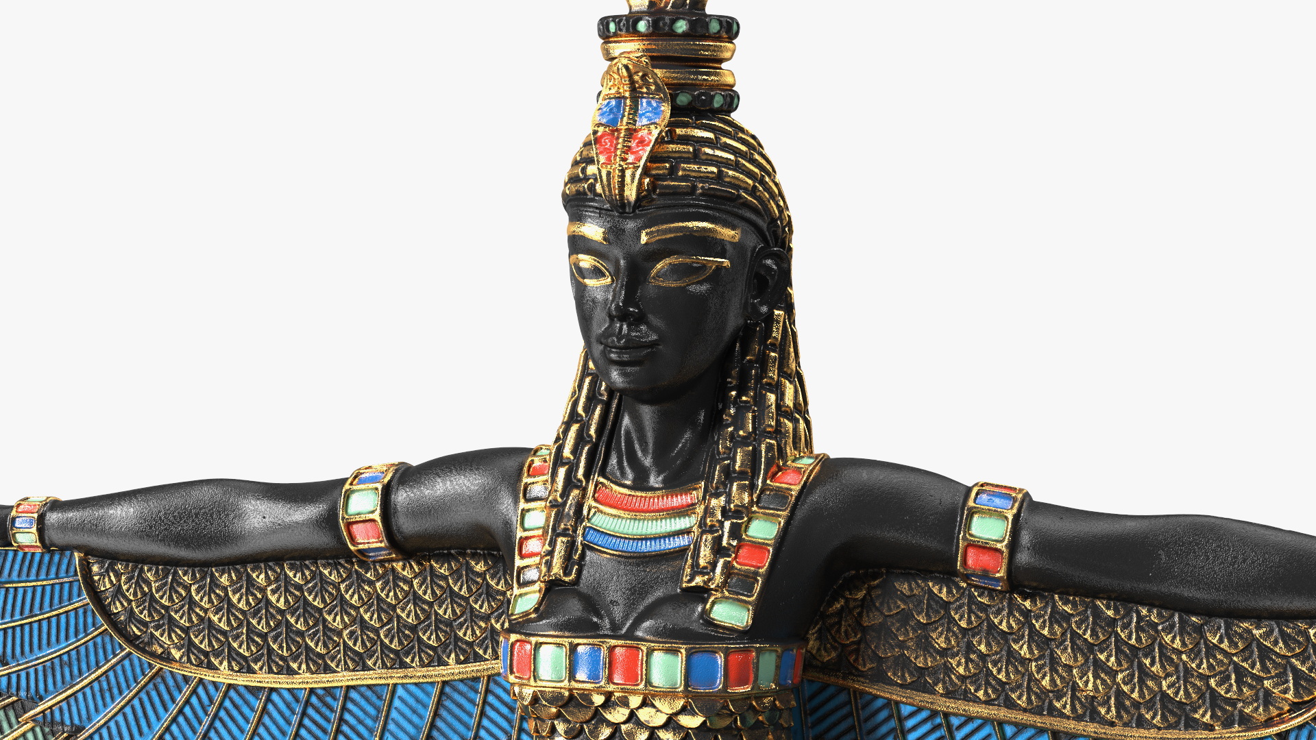 3D model Egypt Goddess Isis Statue