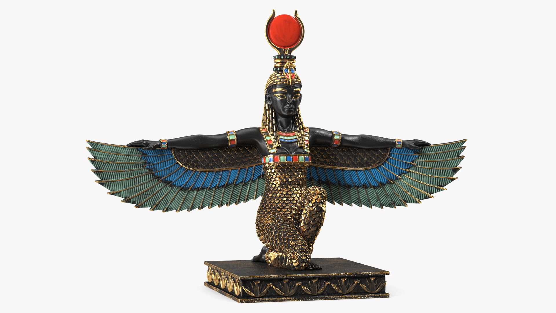 3D model Egypt Goddess Isis Statue