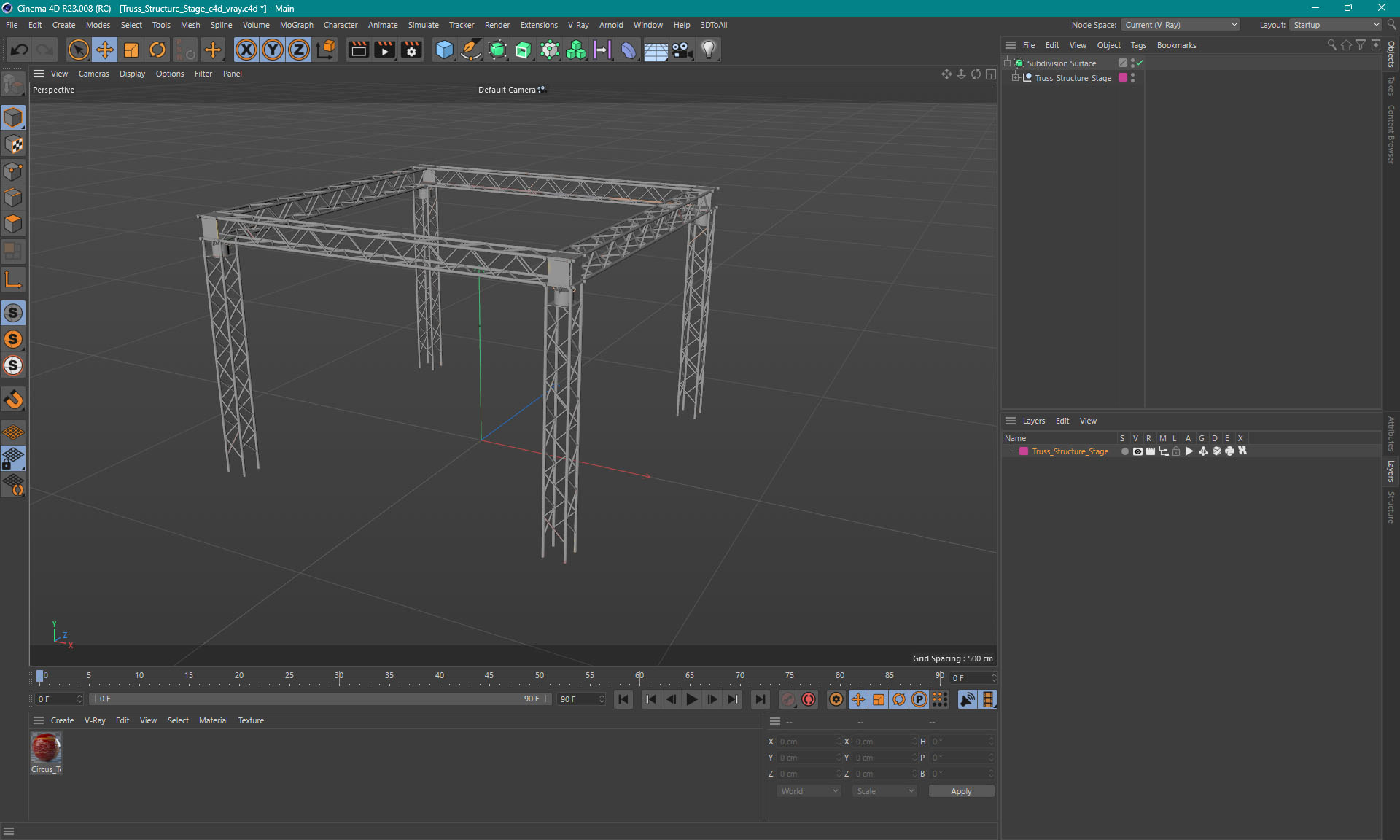 3D Truss Structure Stage