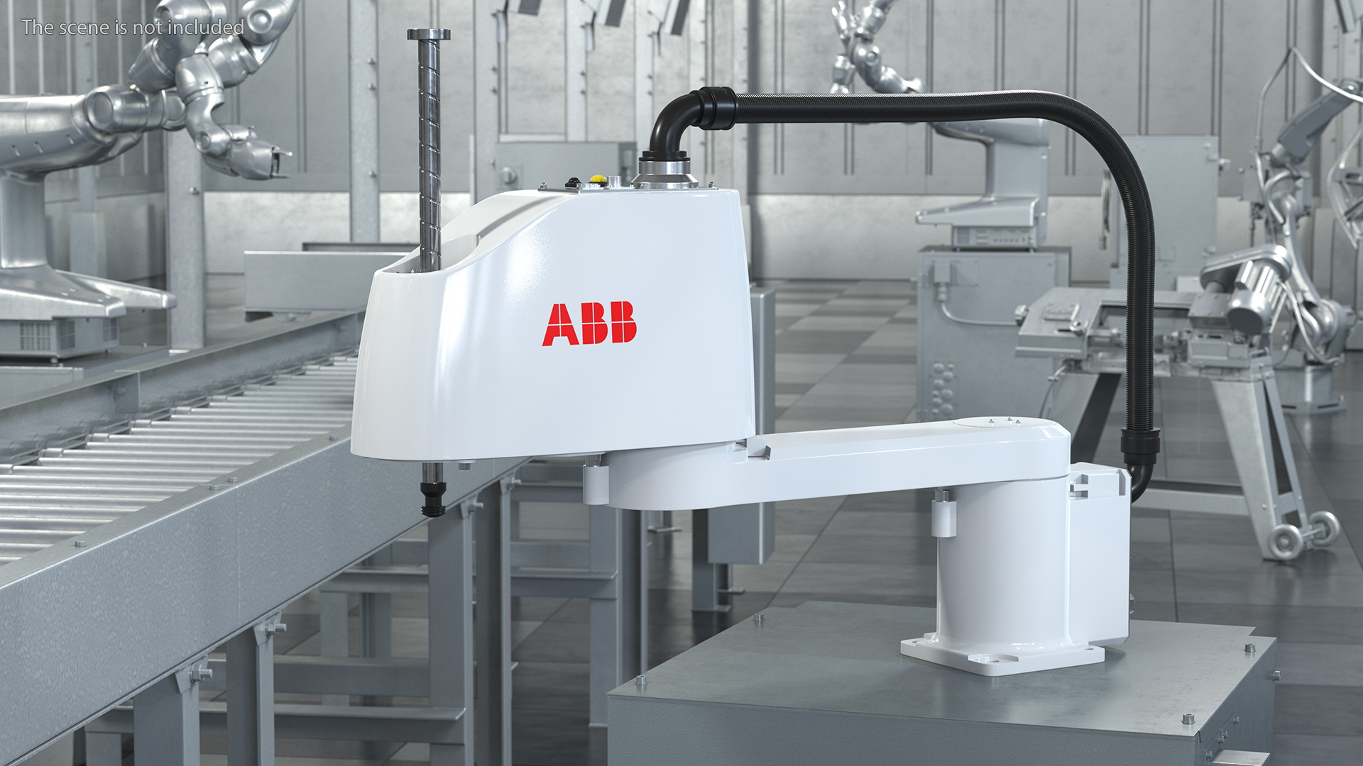 Industrial Robot ABB IRB 910SC Rigged 3D