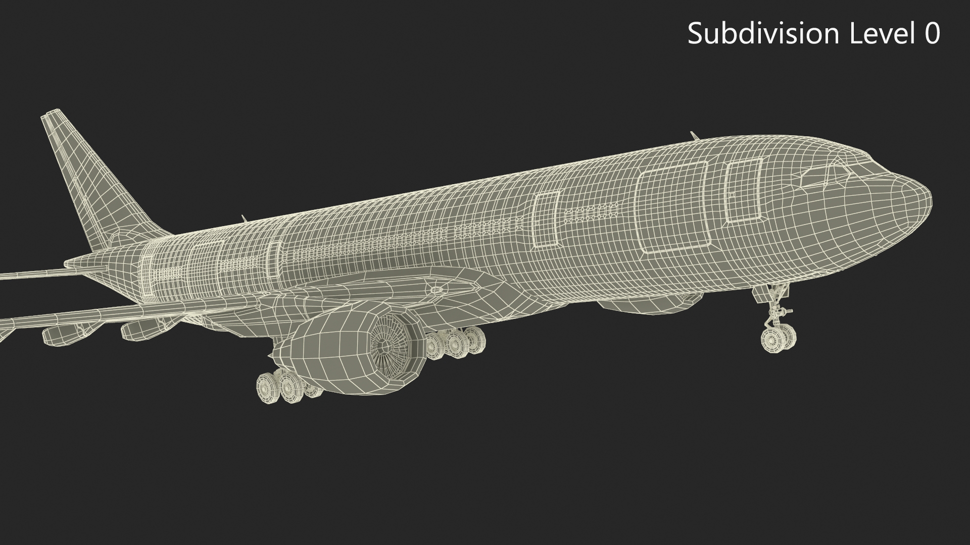 3D Cathay Pacific Airbus A330 Rigged model