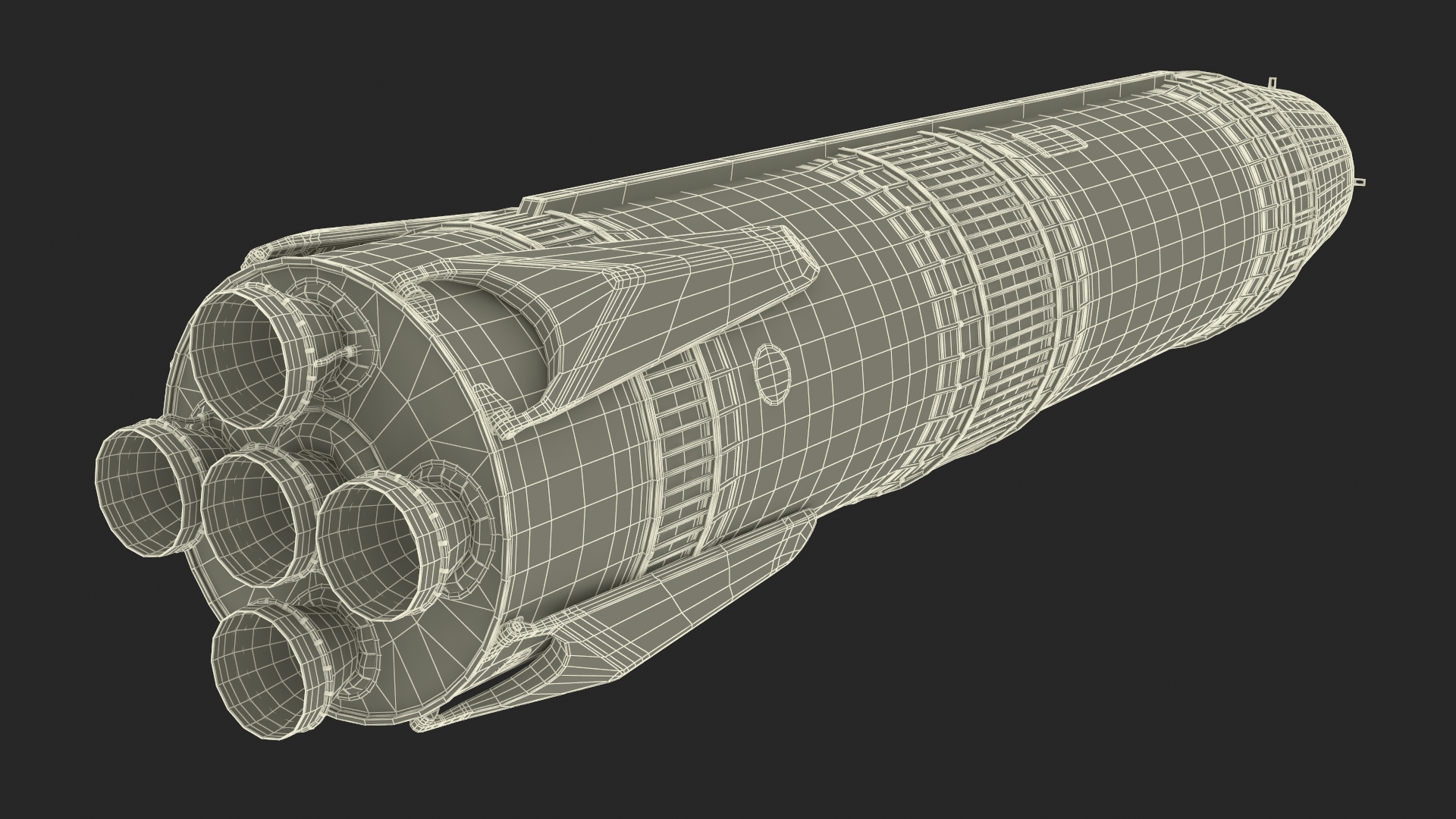 3D model Reusable Launch Vehicle Rigged