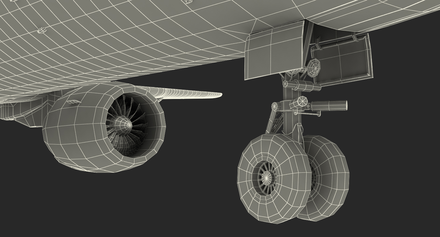 3D MC 21 Aeroflot Twinjet Airliner Rigged model