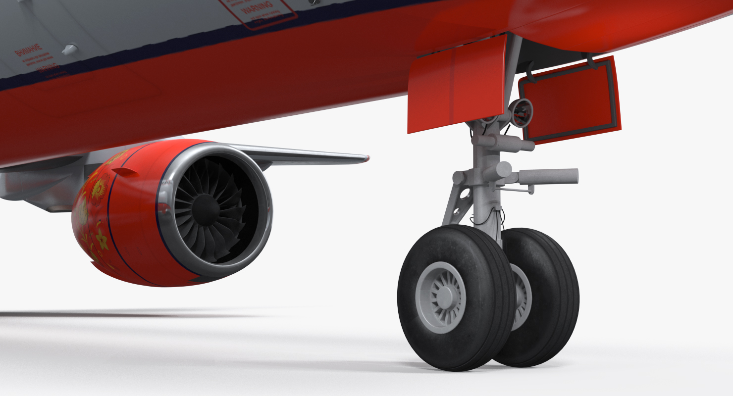 3D MC 21 Aeroflot Twinjet Airliner Rigged model