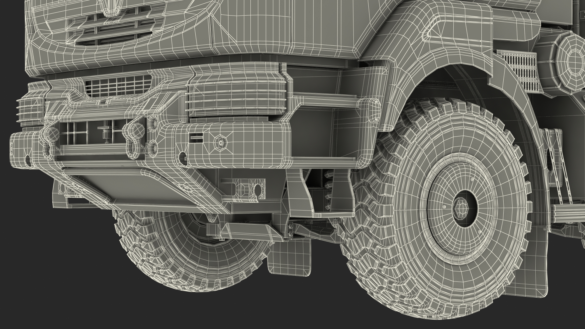 3D Heavy Utility Truck 8x8 model