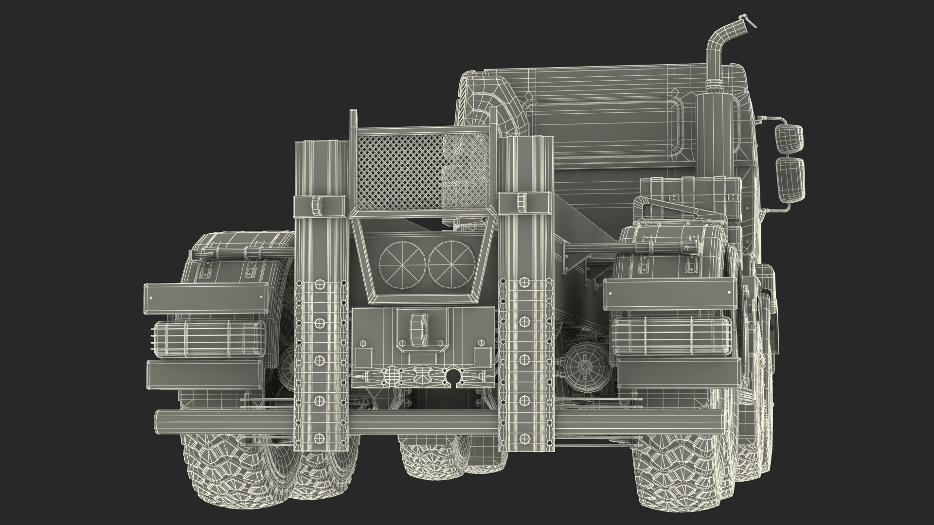 3D Heavy Utility Truck 8x8 model