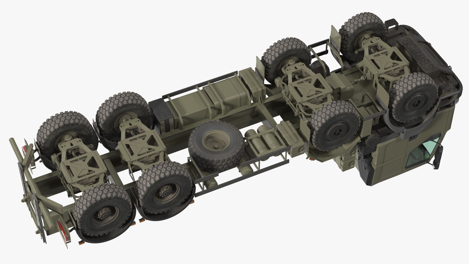 3D Heavy Utility Truck 8x8 model