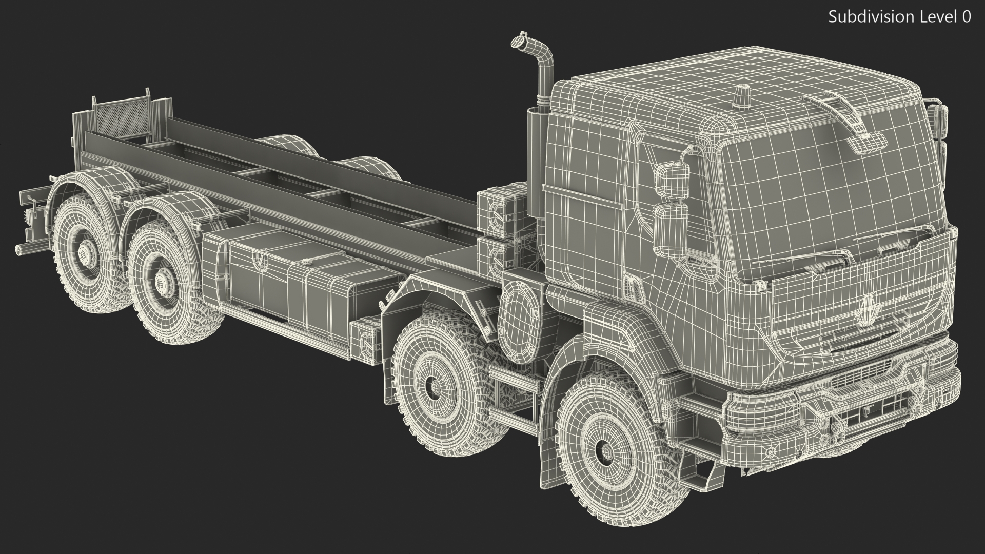 3D Heavy Utility Truck 8x8 model