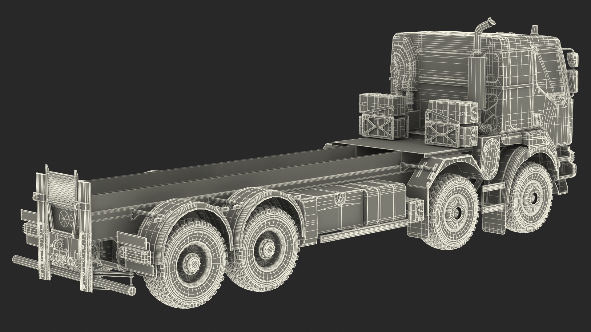 3D Heavy Utility Truck 8x8 model