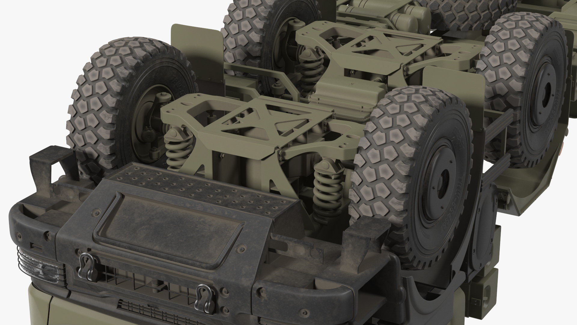 3D Heavy Utility Truck 8x8 model