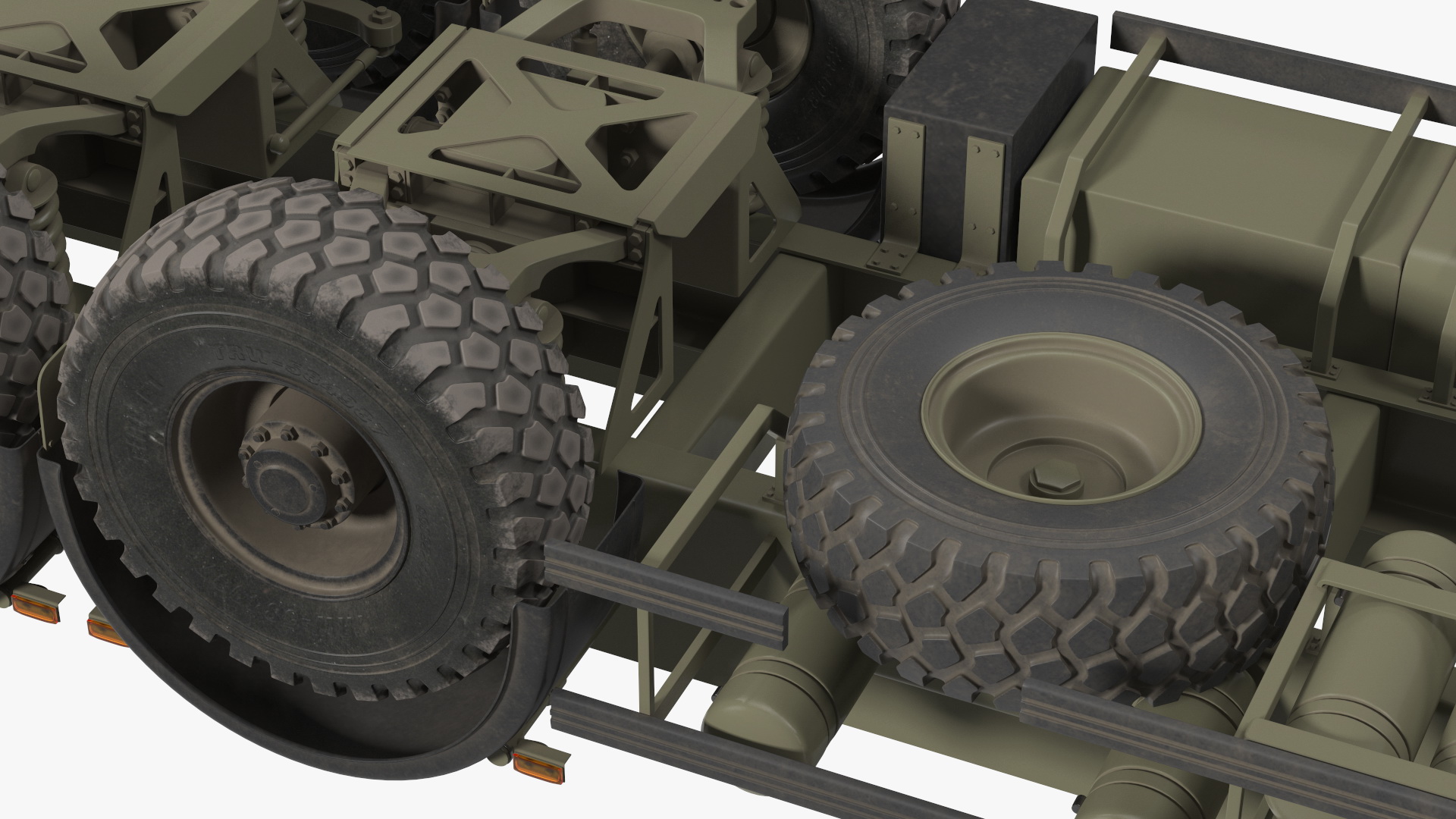 3D Heavy Utility Truck 8x8 model