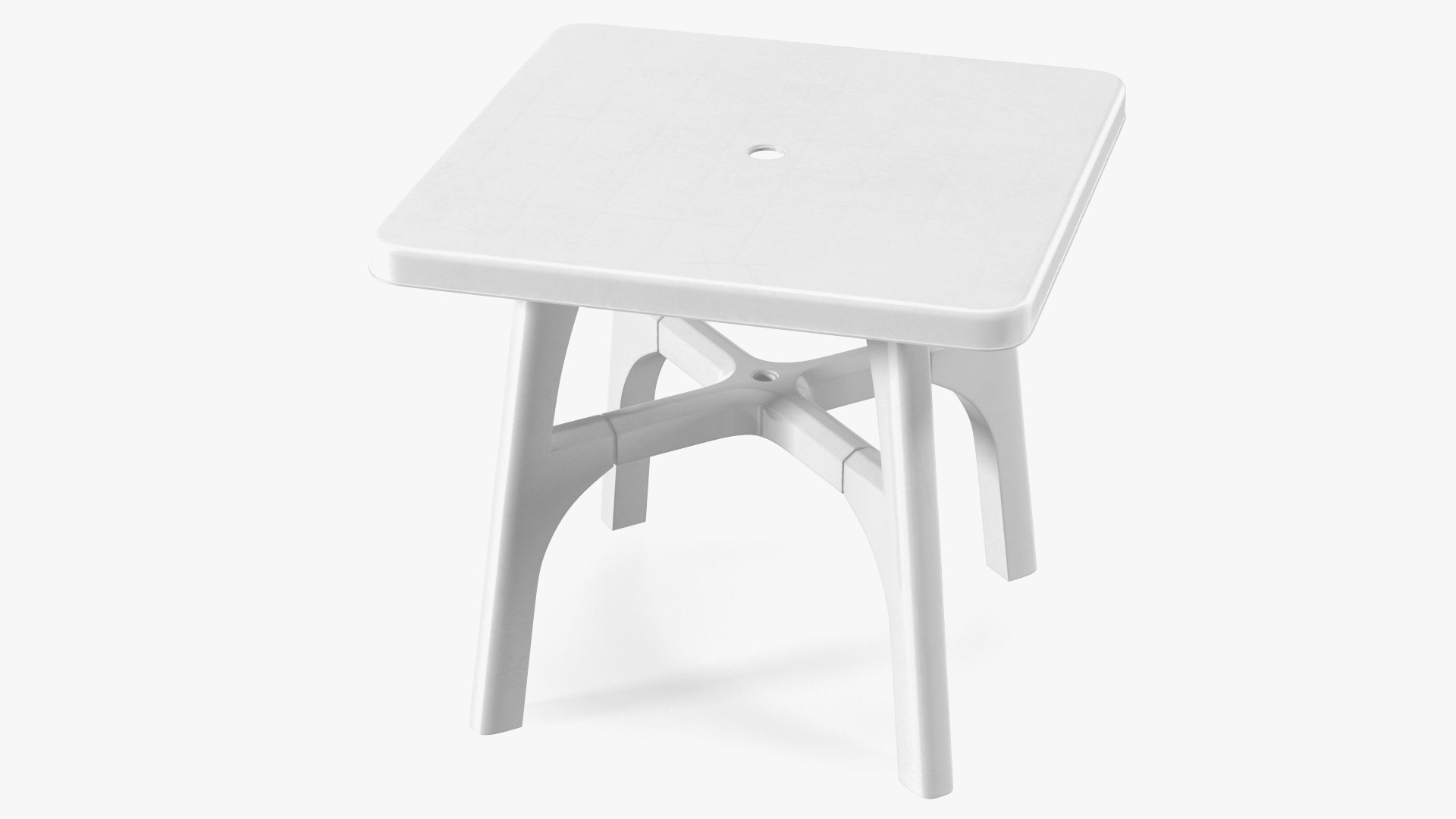 3D Square Outdoor Plastic Table model