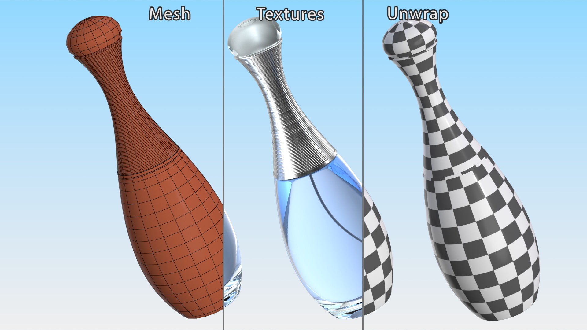 3D model Glass Perfume Bottle