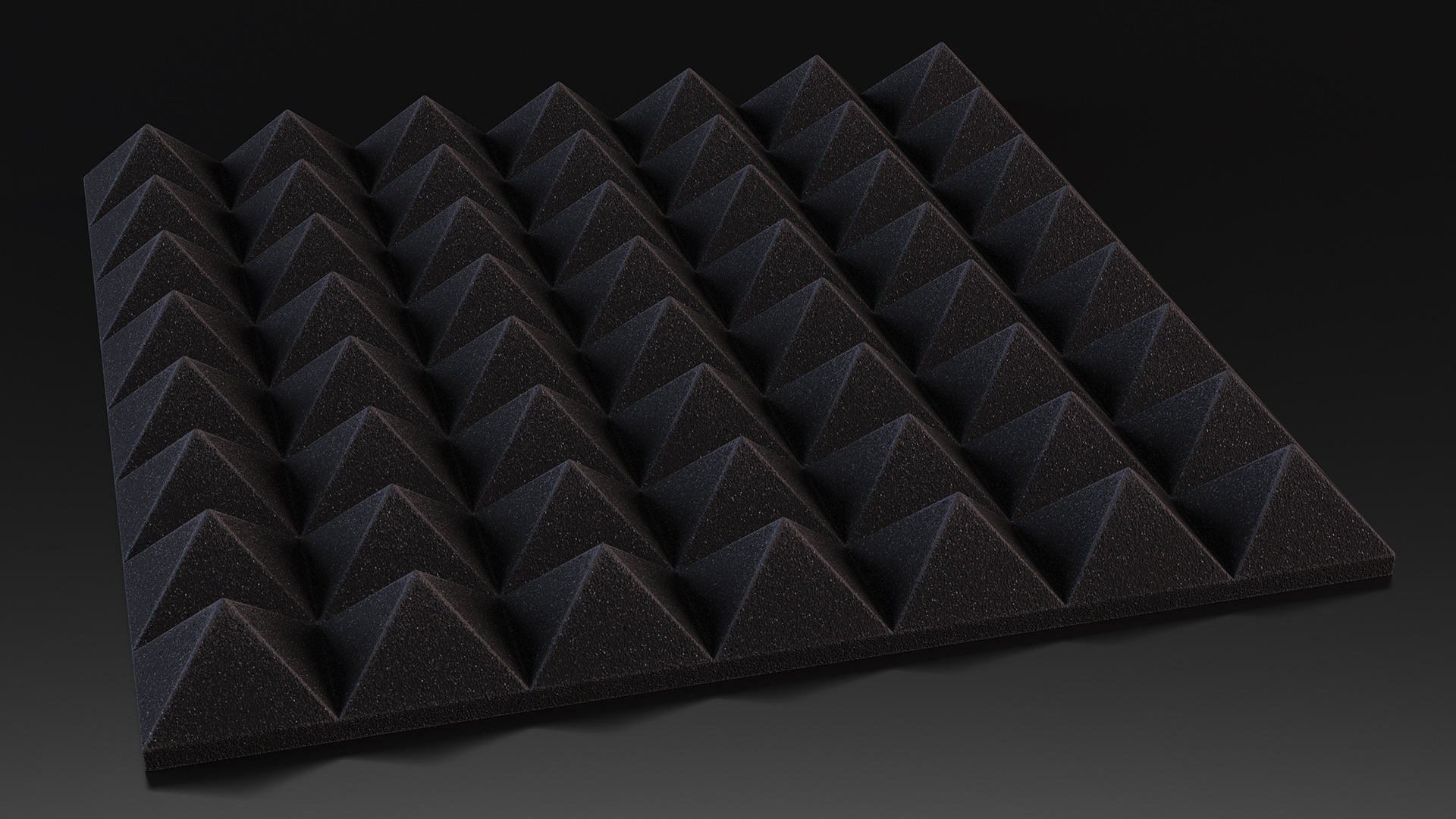 3D Sound Proofing Panel Black