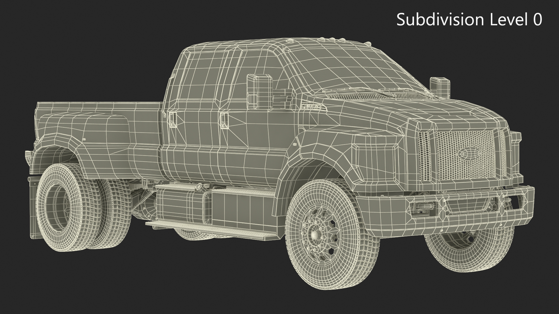 3D Ford F-650 Supertrack Pickup model